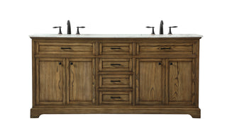 72 inch double bathroom vanity in driftwood