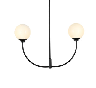 Nyomi 30 inch chandelier in Black