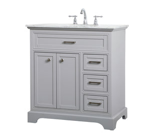 32 inch Single bathroom vanity in grey