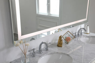 Helios 36in x 60in Hardwired LED mirror with touch sensor and color changing temperature 3000K/4200K/6400K