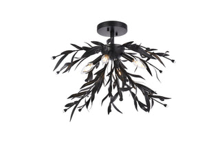 Priscilla 23 inch flush mount in black