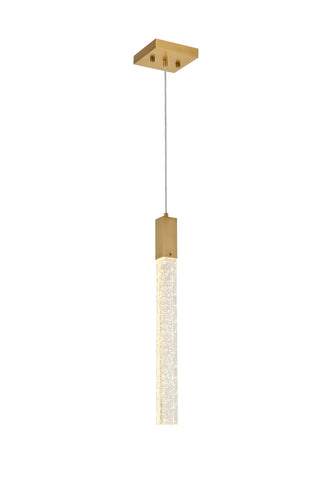 Weston 1 light pendant in satin gold