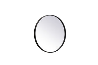 Metal frame round mirror 21 inch in Black