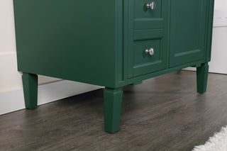 32 inch Single bathroom vanity in green