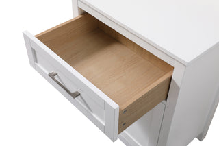 24 Inch Wide Bathroom Storage Freestanding Cabinet In White