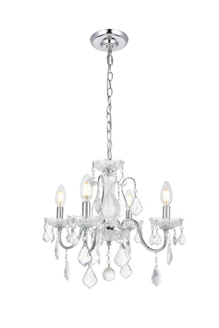 St. Francis 4 light Chrome Pendant Clear Royal Cut Crystal
