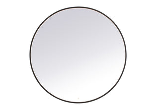 Pier 48 inch LED mirror with adjustable color temperature 3000K/4200K/6400K in black