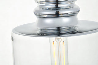 Kenna 1 Light Chrome Pendant With Clear Glass