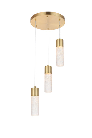 Constellation 3 light Gold LED Pendant