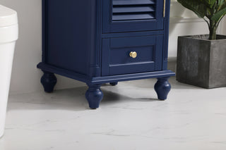 19 inch Single bathroom vanity in blue