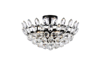 Emilia 18 inch flush mount in black