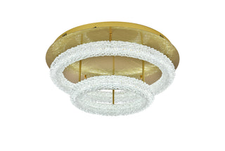 Bowen 26 inch Adjustable LED Flush Mount in Satin Gold