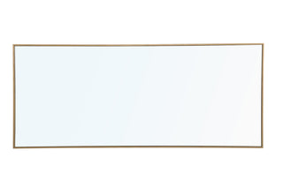 Metal frame Rectangle Mirror 30 inch Brass