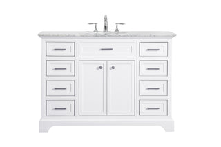 48 In. Single Bathroom Vanity Set In White