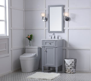 18 in. Single Bathroom Vanity set in grey