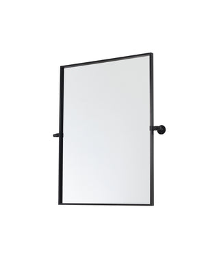 Rectangle pivot mirror 24x32 inch in black