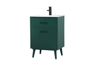 24 inch bathroom vanity in Green