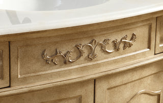 36 In. Single Bathroom Vanity Set In Antique Beige