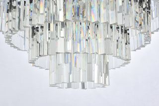 Sydney 33 light Matte Black Chandelier Clear Royal Cut Crystal