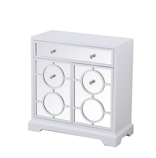32 in. mirrored cabinet in white
