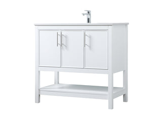 36 Inch SIngle Bathroom Vanity In White