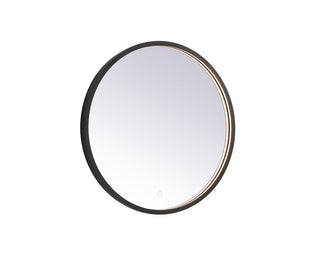 Pier 24 inch LED mirror with adjustable color temperature 3000K/4200K/6400K in black