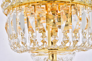 Tranquil 2 light Gold Flush Mount Clear Royal Cut Crystal