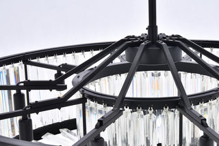 Chelsea 10 light Matte Black Chandelier Clear Royal Cut Crystal