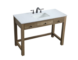 48 Inch ADA Compliant Bathroom Vanity In Natural Oak