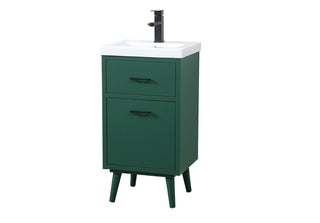 18 inch bathroom vanity in Green