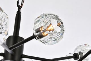 Graham 15 Light Pendant in Black