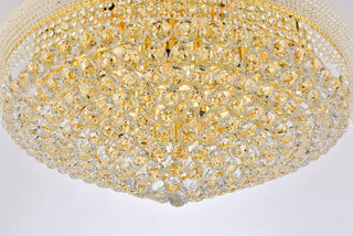 Primo 20 light Gold Flush Mount Clear Royal Cut Crystal