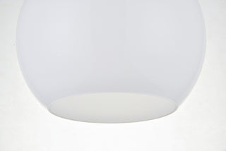 Baxter 1 Light Chrome Flush Mount With Frosted White Glass