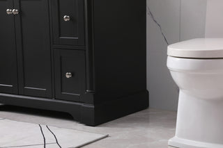 36 inch Single bathroom vanity set in black