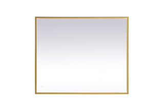 Pier 30x36 inch LED mirror with adjustable color temperature 3000K/4200K/6400K in brass