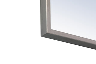 Metal frame Rectangle Mirror 18 inch Silver