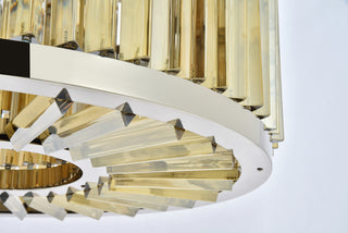 Chelsea 8 light polished nickel Chandelier Golden Teak (Smoky) Royal Cut Crystal