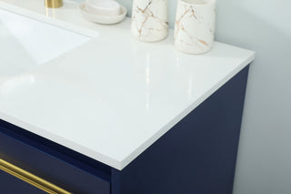 40 inch Single bathroom vanity in blue