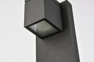 Raine Integrated LED wall sconce in black