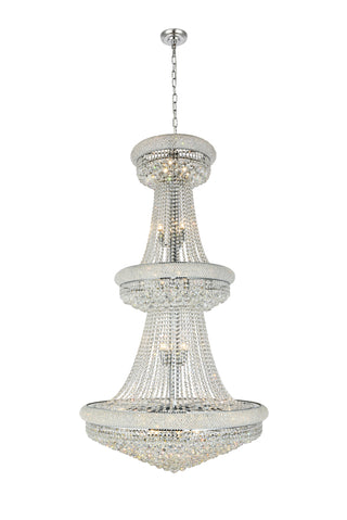 Primo 32 light Chrome Chandelier Clear Royal Cut Crystal