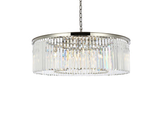 Sydney 10 light polished nickel Chandelier Clear Royal Cut Crystal