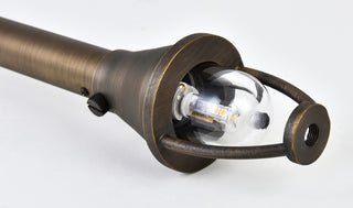 PATH LIGHT D5 H24 ANTIQUE BRASS INCLUDES STAKE G4 HALOGEN 20W(LIGHT SOURCE NOT INCLUDED)