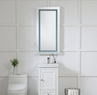 LED Hardwired Mirror Rectangle W20H40 Dimmable 5000K