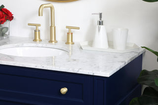 40 inch Single bathroom vanity in blue