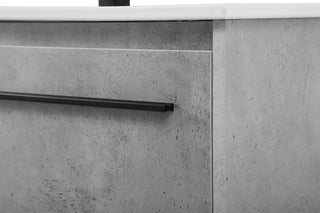 40 inch  Single Bathroom Vanity in Concrete Grey