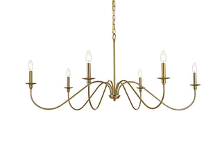 Rohan 48 inch chandelier in Satin Gold