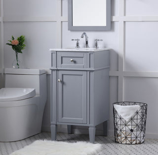 18 in. Single Bathroom Vanity set in grey