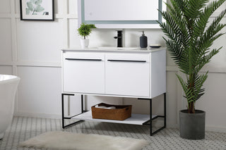 40 inch  Single Bathroom Vanity in White