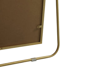 Metal Frame Rectangle Full Length Mirror 36x60 Inch in Brass