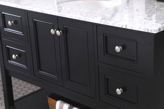 48 in. Single bathroom vanity set in Black